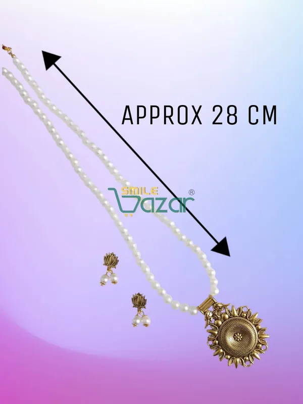 Ethnic_Big_Pendant_Artificial_Oxidised_Necklace_Set__for_Girls_&_Women_-_WHITE
