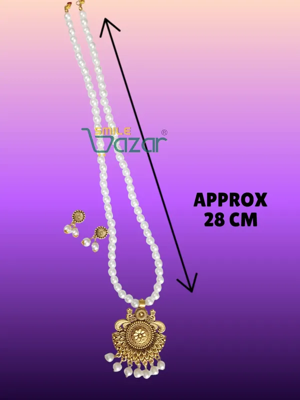 Ethnic_Big_Pendant_Artificial_Oxidised_Necklace_Set__for_Girls_&_Women_-_WHITE