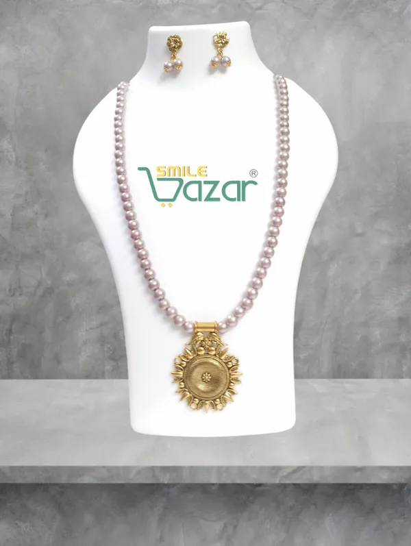 Ethnic_Big_Pendant_Artificial_Oxidized_Necklace_Set__for_Girls_&_Women_-_PEARL_GREY