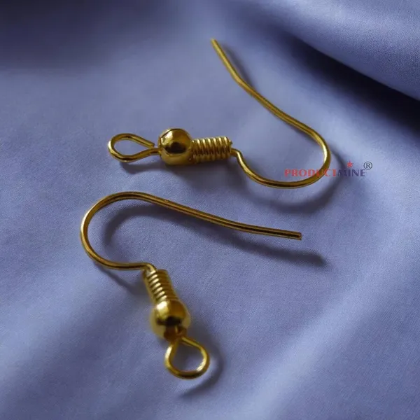 Golden_&_Clear_Fish_Hooks_For_Earrings_Jewellery_Making_Pack_Of_100_Pieces_(50_Pairs)