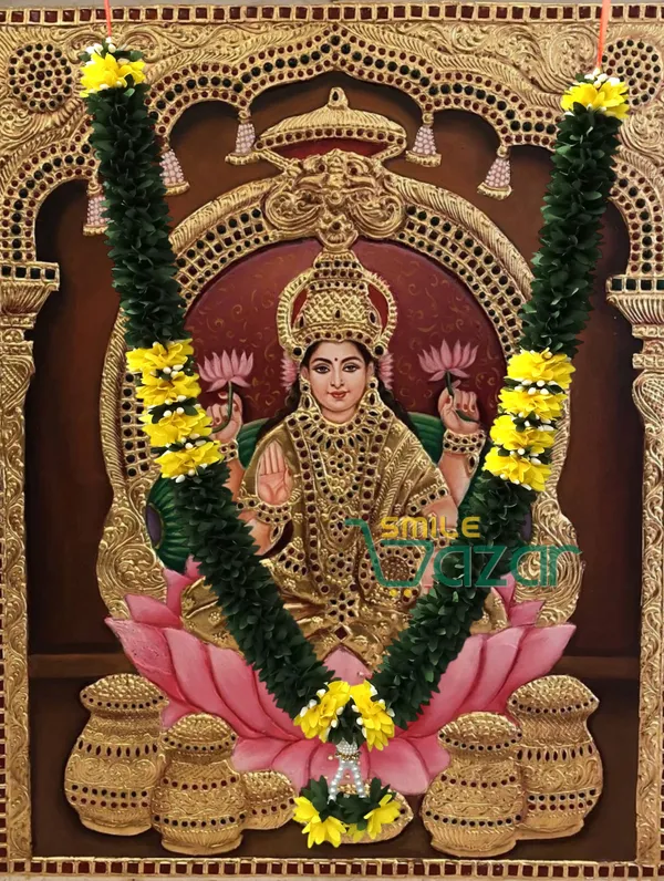 Fabric_Petals_Garland_For_Photo_Frame_Mala_Handmade_God_Idol_Mala_Haar_For_Loved_One_(_GREEN_&_YELLOW_,_23_Inch)