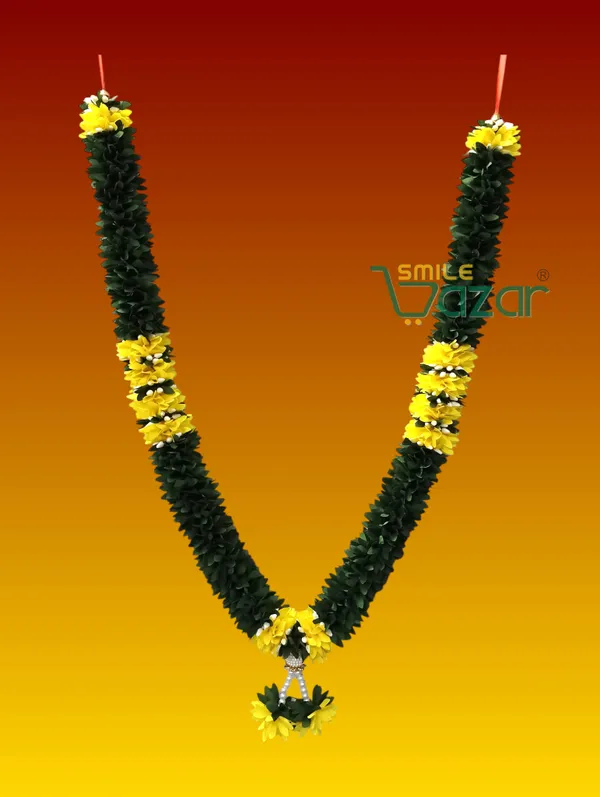Fabric_Petals_Garland_For_Photo_Frame_Mala_Handmade_God_Idol_Mala_Haar_For_Loved_One_(_GREEN_&_YELLOW_,_23_Inch)