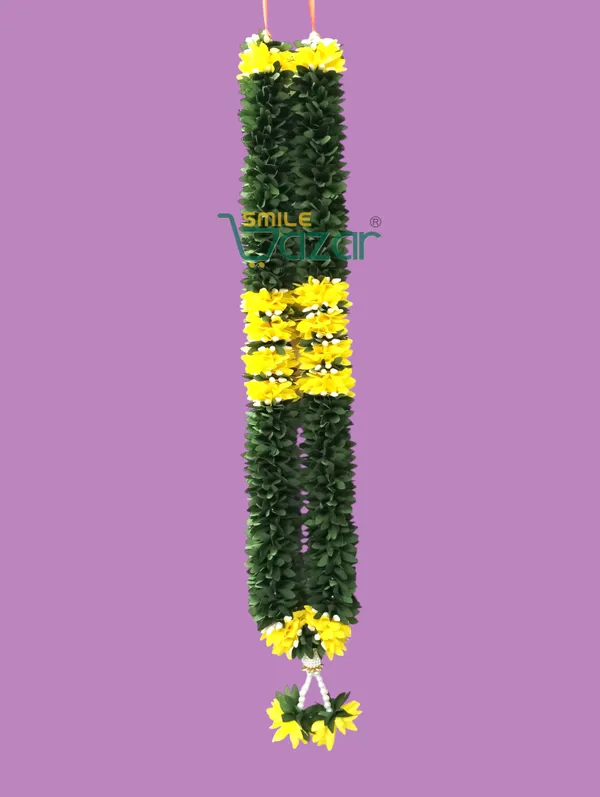 Fabric_Petals_Garland_For_Photo_Frame_Mala_Handmade_God_Idol_Mala_Haar_For_Loved_One_(_GREEN_&_YELLOW_,_23_Inch)