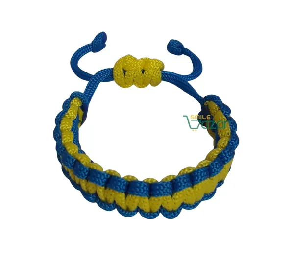 Handmade__Bracelet_Adjustable_Wristband_Bracelet_Friendship_Band_For_All_Skin_Friendly_-_Blue_And_Yellow