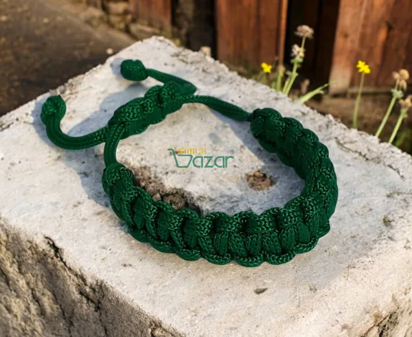 Handmade__Bracelet_Adjustable_Wristband_Bracelet_Friendship_Band_For_All_Skin_Friendly_-_Green