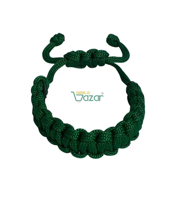 Handmade__Bracelet_Adjustable_Wristband_Bracelet_Friendship_Band_For_All_Skin_Friendly_-_Green