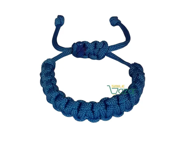 Handmade__Bracelet_Adjustable_Wristband_Bracelet_Friendship_Band_For_Women_And_Men_Skin_Friendly_-_Blue