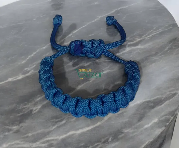 Handmade__Bracelet_Adjustable_Wristband_Bracelet_Friendship_Band_For_Women_And_Men_Skin_Friendly_-_Blue