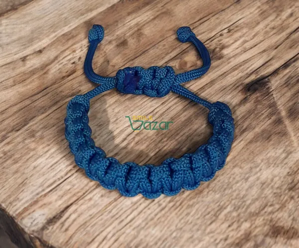 Handmade__Bracelet_Adjustable_Wristband_Bracelet_Friendship_Band_For_Women_And_Men_Skin_Friendly_-_Blue
