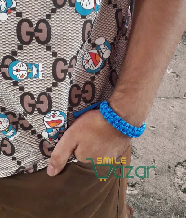 Handmade__Bracelet_Adjustable_Wristband_Bracelet_Friendship_Band_For_Women_And_Men_Skin_Friendly_-_Blue