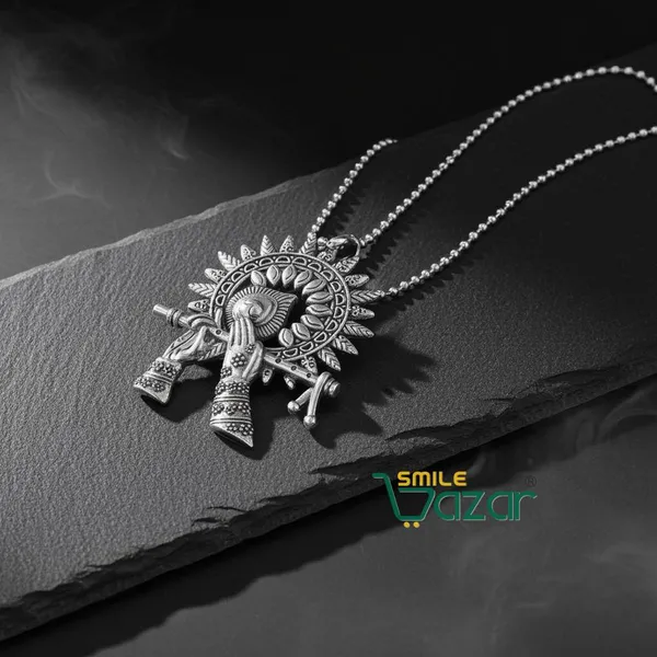 Handcrafted_Oxidised_Silver_Flute_Pendant_Necklace_–_Stylish_Artificial_Jewellery_for_Women_-_1_PC