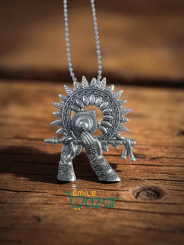 Handcrafted_Oxidised_Silver_Flute_Pendant_Necklace_–_Stylish_Artificial_Jewellery_for_Women_-_1_PC