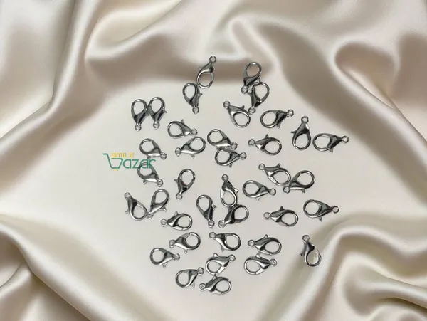 50_PC_-_Jewellery_Making_Lobster_Clasps_Claw_Hooks_for_Necklace_and_Bracelet/Findings_Fasteners-_SILVER_