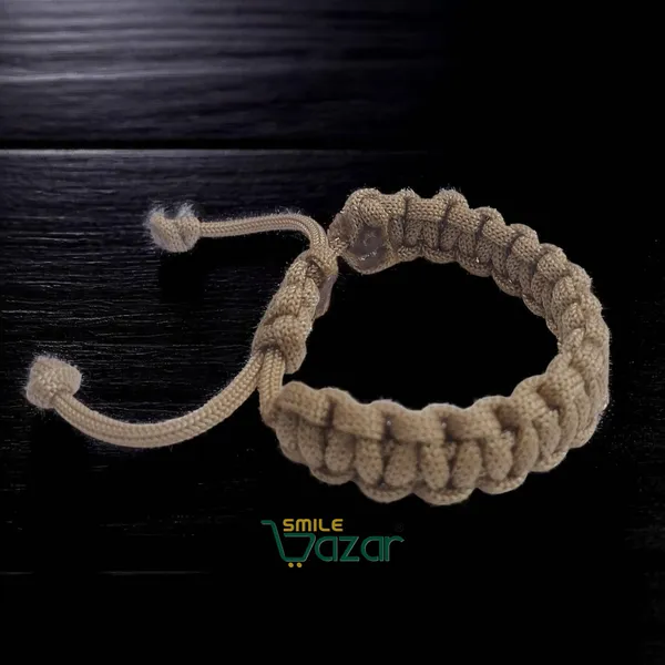 KHAKI_HANDMADE__BRACELET_ADJUSTABLE_WRISTBAND_BRACELET_FRIENDSHIP_BAND_FOR_WOMEN_AND_MEN_SKIN_FRIENDLY_