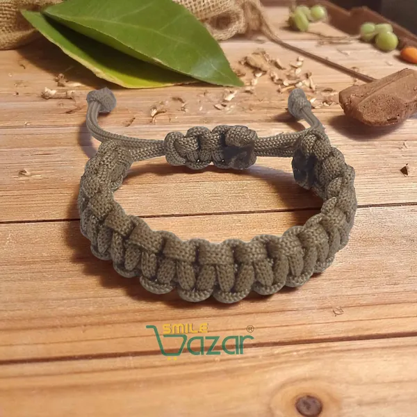 KHAKI_HANDMADE__BRACELET_ADJUSTABLE_WRISTBAND_BRACELET_FRIENDSHIP_BAND_FOR_WOMEN_AND_MEN_SKIN_FRIENDLY_