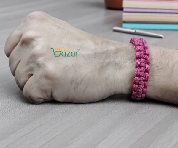 MAGENTA_COLOUR_HANDMADE__BRACELET_ADJUSTABLE_WRISTBAND_BRACELET_FRIENDSHIP_BAND_FOR_WOMEN_AND_MEN_SKIN_FRIENDLY