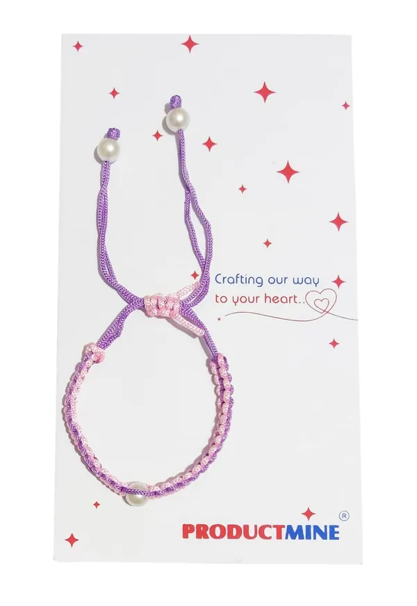Pink_And_Purple_Handmade_Bracelet_Adjustable_Wristband_Friendship_Band_For_Women_Skin_Friendly