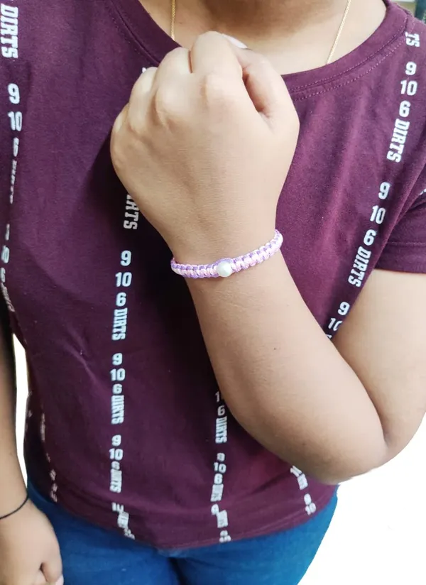 Pink_And_Purple_Handmade_Bracelet_Adjustable_Wristband_Friendship_Band_For_Women_Skin_Friendly