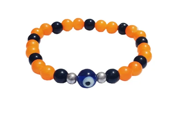 Orange__And_Black_Evil_Eye_Bracelet_For_Unisex_Adult_Reiki_Healing_Gift_For_Special_Ones