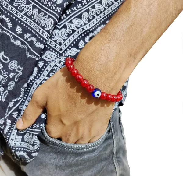 Maroon_Evil_Eye_Bracelet_For_Unisex_Adult_Reiki_Healing_Stretchable_Bracelets_Gift_For_Special_Ones