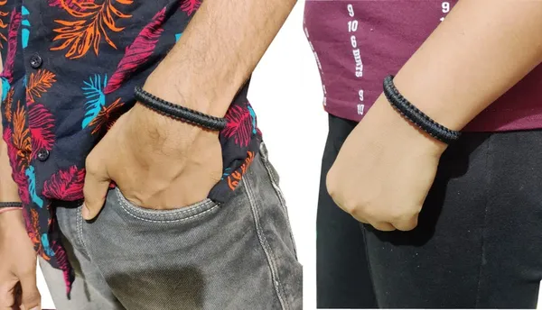 Black_Bracelet_Adjustable_Wristband_Handmade_Friendship_Band_For_Women_And_Men
