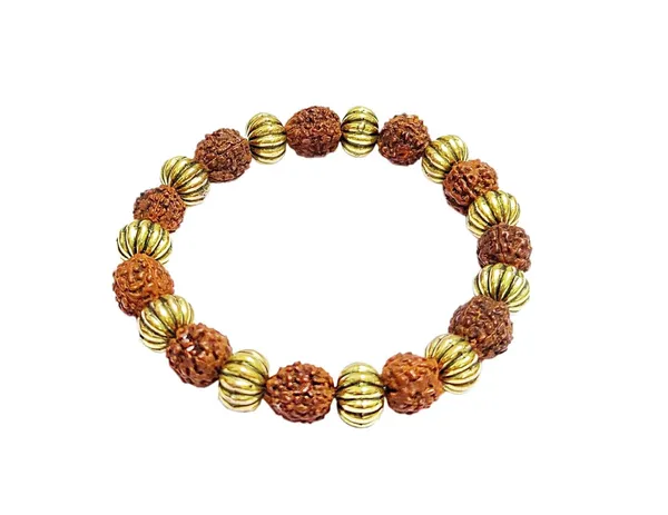 Brown_And_Golden_Rudraksha_Bracelet_Stretchable_Energized_Wrist_Band_Gift_For_Special_Ones.