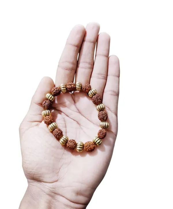 Brown_And_Golden_Rudraksha_Bracelet_Stretchable_Energized_Wrist_Band_Gift_For_Special_Ones.