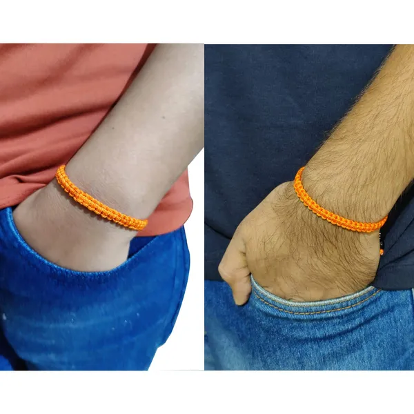 Orange_Adjustable_Charming_Wristband_Handmade_Macrame_Bracelet_Friendship_Band_For_Women_And_Men