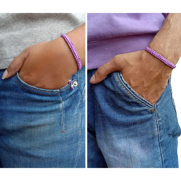 Purple_Bracelet_Adjustable_Charming_Wristband_Handmade_Macrame_Friendship_Band_For_Women_And_Men