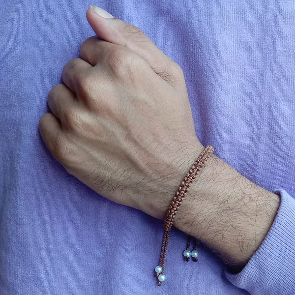Brown_Bracelet_Adjustable_Charming_Wristband_Handmade_Macrame_Friendship_Band_For_Women_And_Men