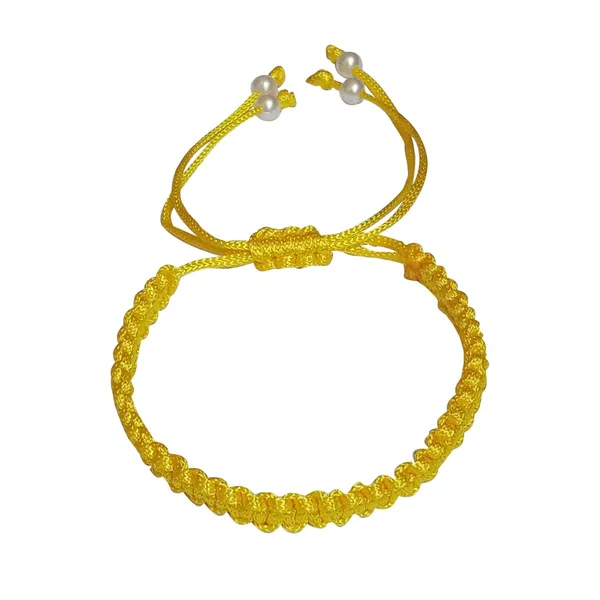 Yellow_Bracelet_Adjustable_Charming_Wristband_Handmade_Macrame_Friendship_Band_For_Women_And_Men
