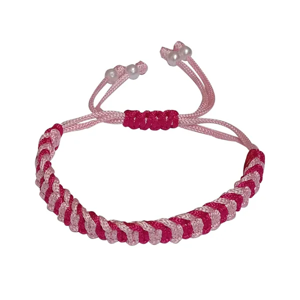 Magenta_And_Pink_Bracelet_Adjustable_Charming_Wristband_Handmade_Macrame_Friendship_Band_For_Women_And_Men