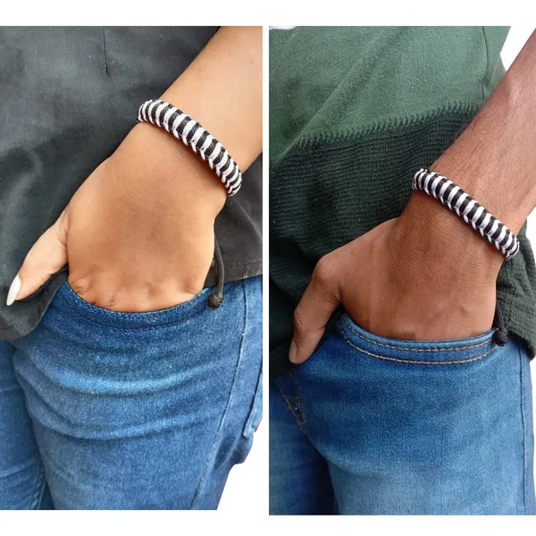 White_And_Black_Bracelet_Adjustable_Charming_Wristband_Handmade_Macrame_Friendship_Band_For_Women_And_Men