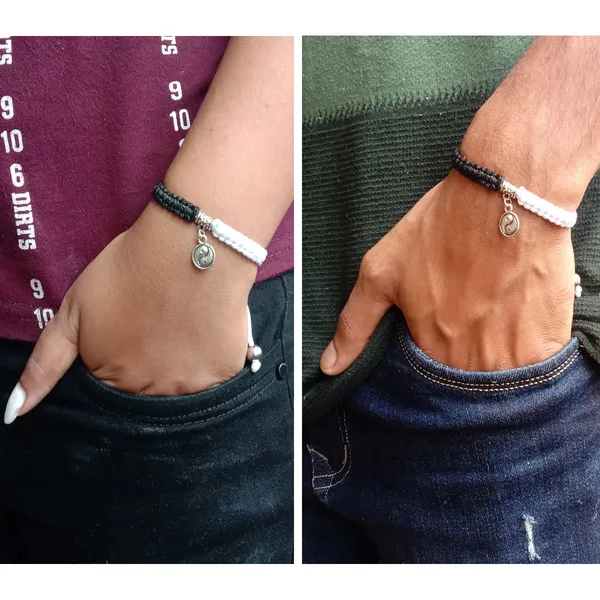 Balck_And_White_Yin_Yang_Handmade_Macrama_Unisex_Adjustable_Bracelets_Charming_Wristband_Gift_For_Special_Ones