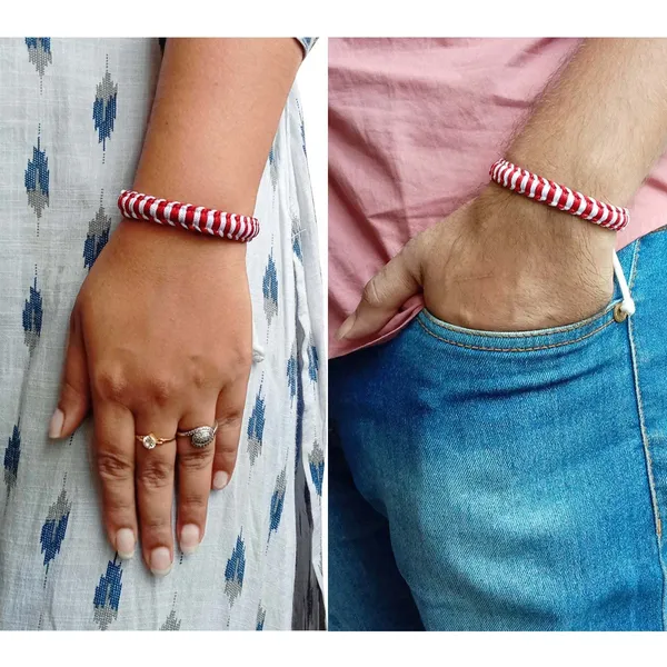 Red_And_White_Bracelet_Adjustable_Charming_Wristband_Handmade_Macrame_Friendship_Band_For_Women_And_Men