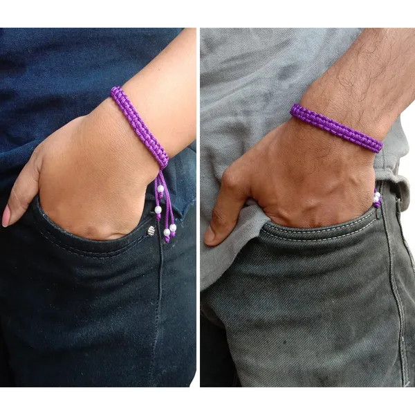 Violet_Bracelet_Adjustable_Charming_Wristband_Handmade_Macrame_Friendship_Band_For_Women_And_Men
