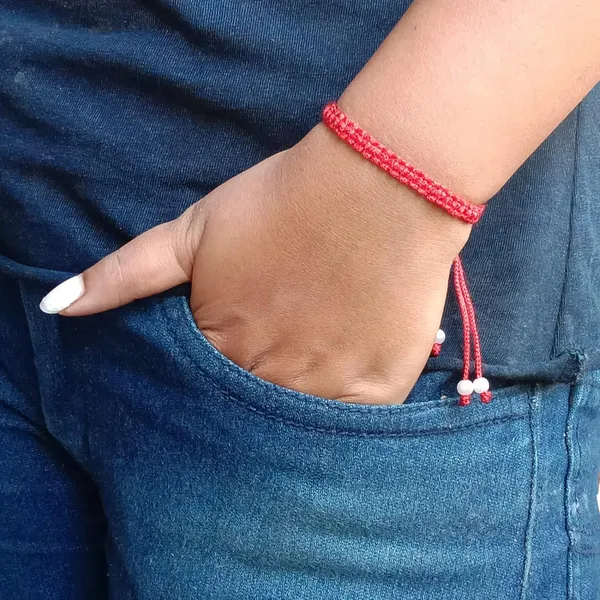Red_Adjustable_Charming_Wristband_Handmade_Macrame_Bracelet_Friendship_Band_For_Women_And_Men