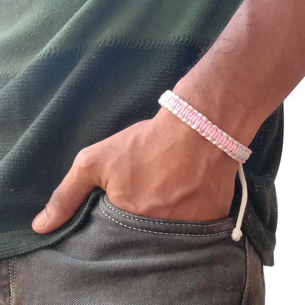 Pink_&_Grey_Shaded_Bracelet_Adjustable_Charming_Wristband_Handmade_Macrame_Bracelet_Friendship_Band_For_Women_And_Men