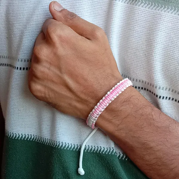 Pink_&_Grey_Shaded_Bracelet_Adjustable_Charming_Wristband_Handmade_Macrame_Bracelet_Friendship_Band_For_Women_And_Men