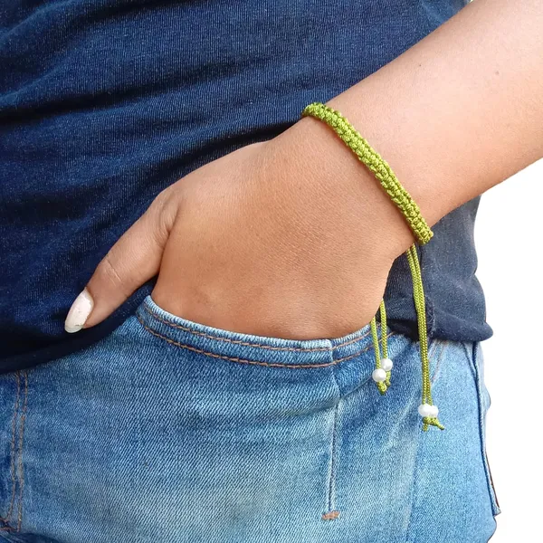 Military_Green_Bracelet_Adjustable_Charming_Wristband_Handmade_Macrame_Friendship_Band_For_Women_And_Men