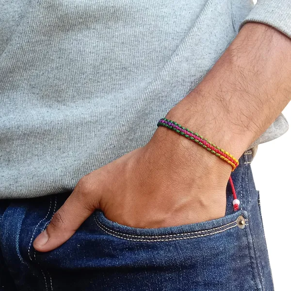 Multicolor_Bracelet_Adjustable_Charming_Wristband_Handmade_Macrame_Friendship_Band_For_Women_And_Men