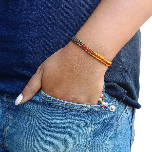 Multicolor_Bracelet_Adjustable_Charming_Wristband_Handmade_Macrame_Friendship_Band_For_Women_And_Men