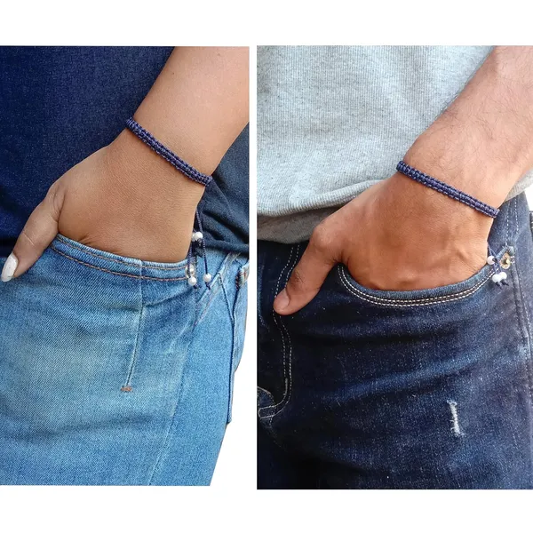 Navy_Blue_Bracelet_Adjustable_Charming_Wristband_Handmade_Macrame_Friendship_Band_For_Women_And_Men