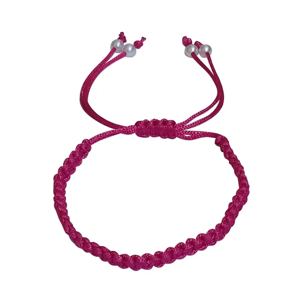 Magenta__Bracelet_Adjustable_Charming_Wristband_Handmade_Macrame_Friendship_Band_For_Women_And_Men