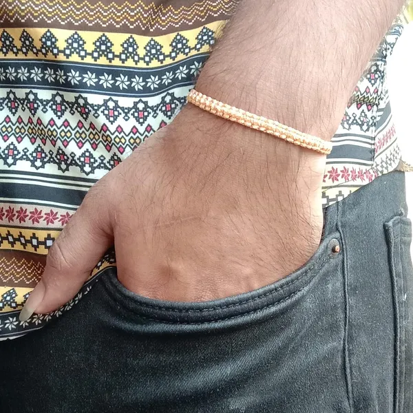 Golden_&_Brown_Bracelet_Adjustable_Charming_Wristband_Handmade_Macrame_Bracelet_Friendship_Band_For_Women_And_Men