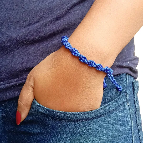 Blue_Bracelet_Adjustable_Charming_Wristband_Handmade_Macrame_Bracelet_Friendship_Band_For_Women_And_Men