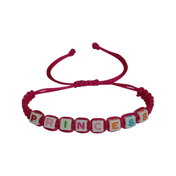 Magenta_Princess_Macrame_Bracelet_Adjustable_Charming_Wristband
