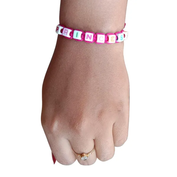 Magenta_Princess_Macrame_Bracelet_Adjustable_Charming_Wristband