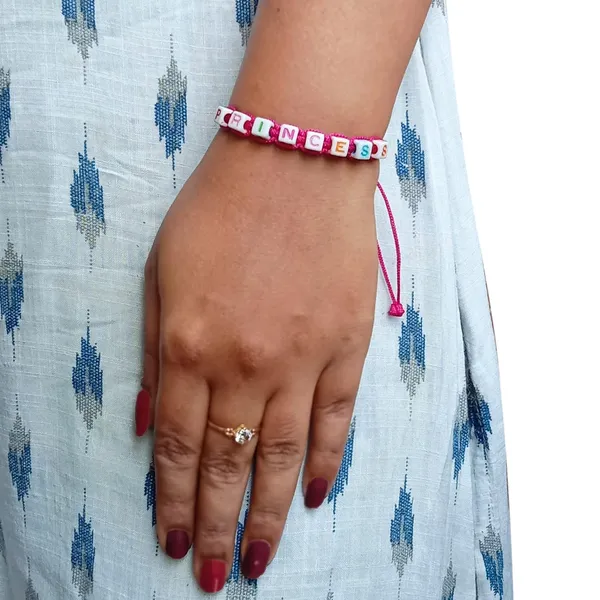Magenta_Princess_Macrame_Bracelet_Adjustable_Charming_Wristband