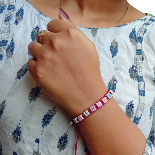Magenta_Princess_Macrame_Bracelet_Adjustable_Charming_Wristband